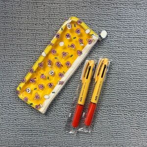 Hobonichi Banded Pencil Case + 2025 Multicolored Ballpoint Pens *2